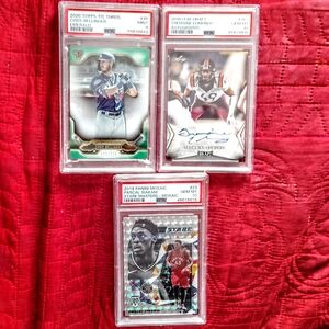 Lot Of 3 PSA Cards Tremaine Edmunds Rc Auto, Pascal Siakam PSA 10, Cb Emerald